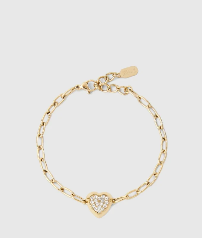 Armband met hartvormig bedeltje