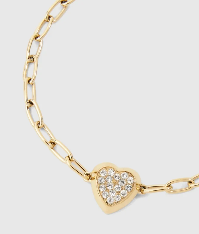 Armband met hartvormig bedeltje