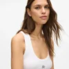 Autograph geribde tanktop