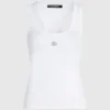 Autograph geribde tanktop