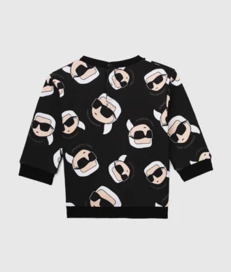 Baby Ikon sweatshirt met all-over print