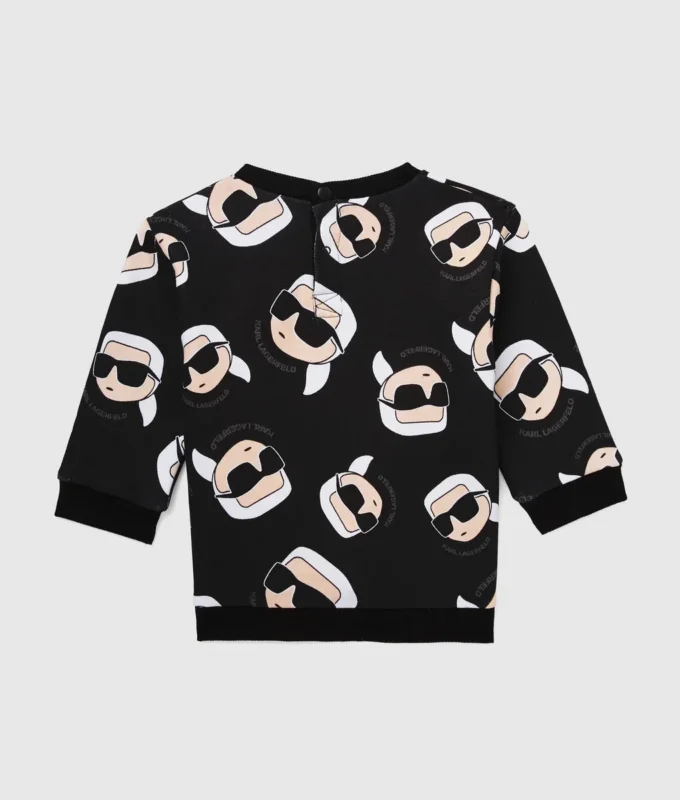 Baby Ikon sweatshirt met all-over print