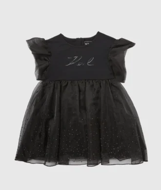 Babyjurkje van mesh met strass