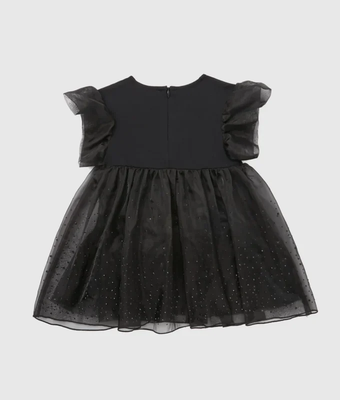 Babyjurkje van mesh met strass