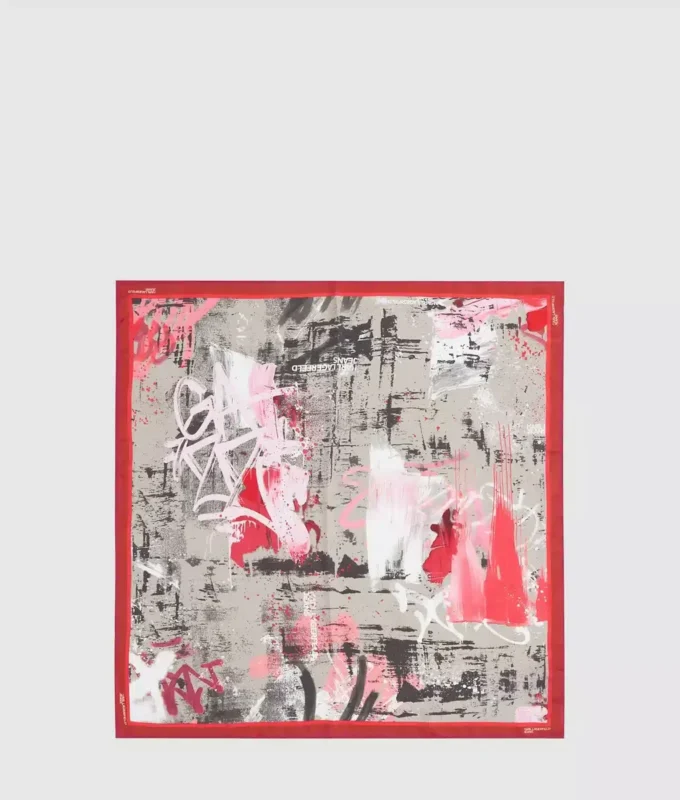 Bandana-sjaal met graffitiprint