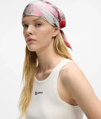 Bandana-sjaal met graffitiprint