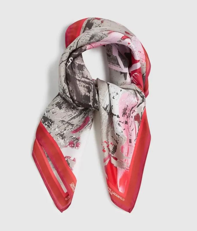 Bandana-sjaal met graffitiprint