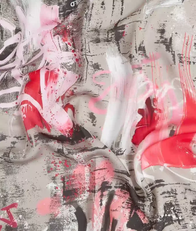 Bandana-sjaal met graffitiprint