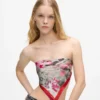 Bandana-sjaal met graffitiprint