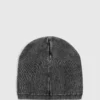 Beanie met gewassen logopatch