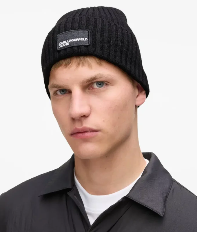 Beanie met logopatch