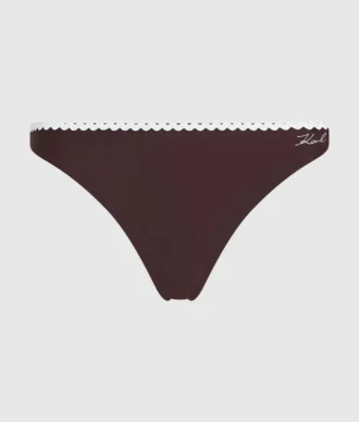 Bikini-broekje met geschulpte rand