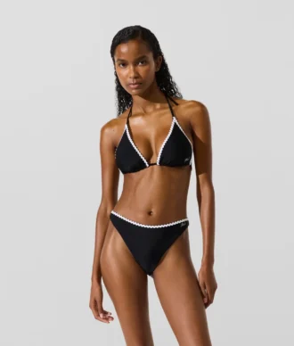 Bikini-broekje met geschulpte rand