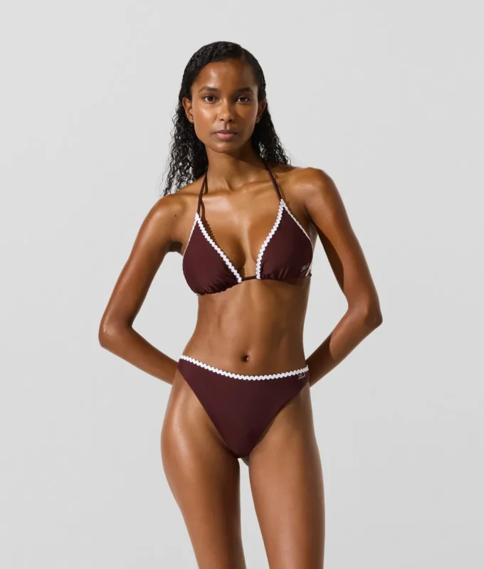 Bikini-broekje met geschulpte rand