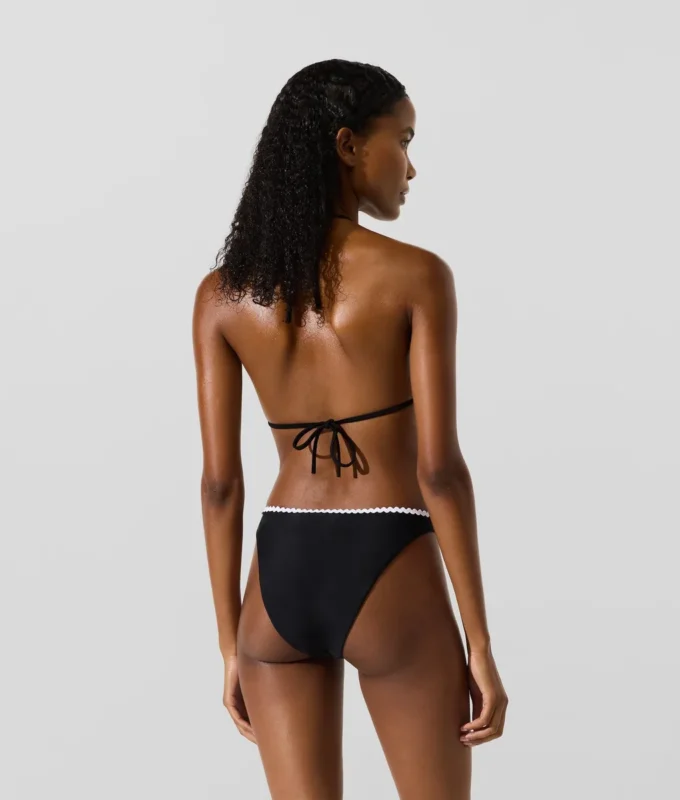 Bikini-broekje met geschulpte rand