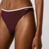 Bikini-broekje met geschulpte rand