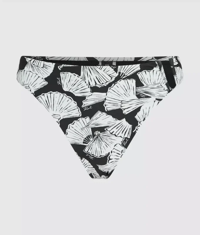Bikinibroekje met waaierprint