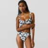 Bikinibroekje met waaierprint