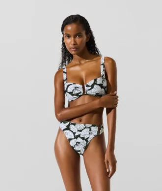 Bikinibroekje met waaierprint
