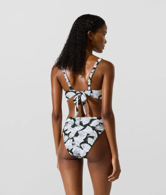 Bikinibroekje met waaierprint