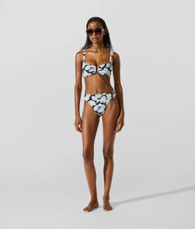 Bikinibroekje met waaierprint