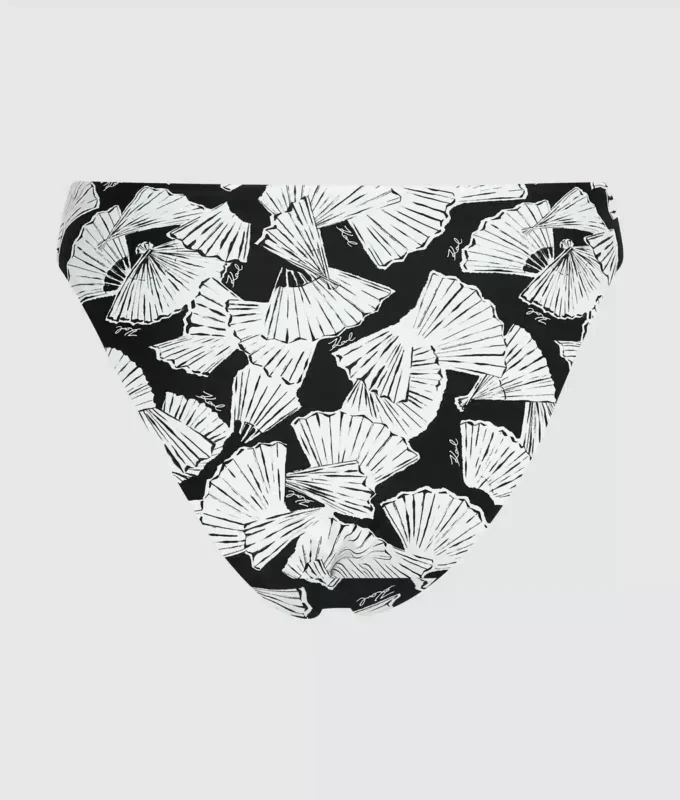 Bikinibroekje met waaierprint