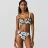 Bikinitop met waaierprint