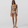 Bikinitop met waaierprint