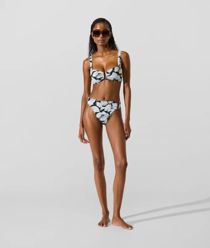 Bikinitop met waaierprint