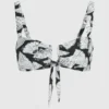 Bikinitop met waaierprint