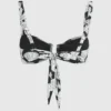 Bikinitop met waaierprint