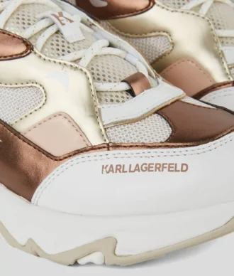 BLAZE STRIKE LEREN METALLISCHE SNEAKERS