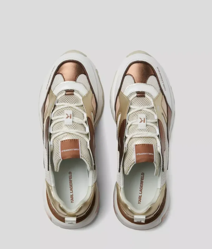 BLAZE STRIKE LEREN METALLISCHE SNEAKERS