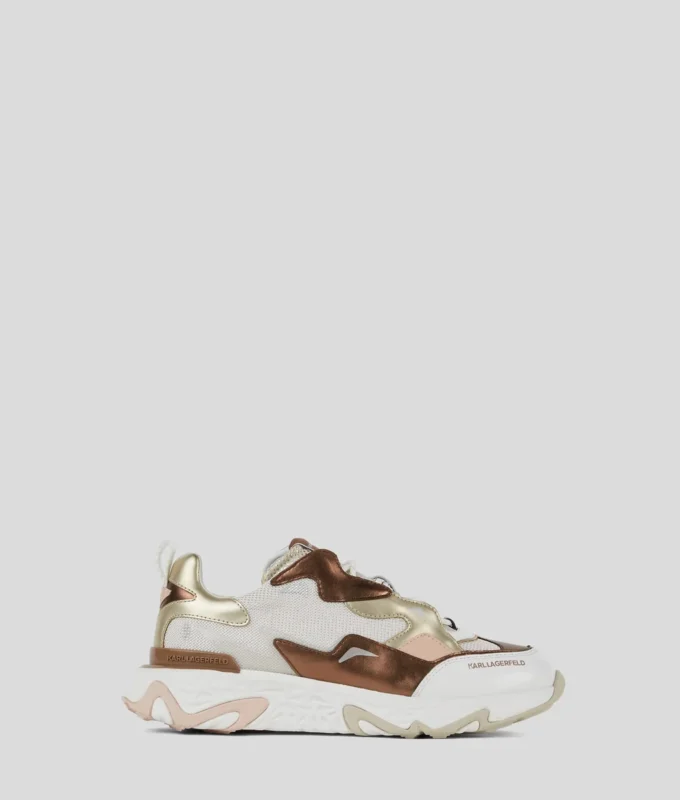 BLAZE STRIKE LEREN METALLISCHE SNEAKERS