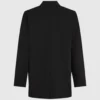 Blazer met denim paneel