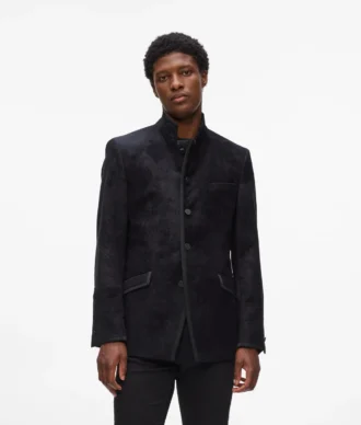Blazer met hoge kraag