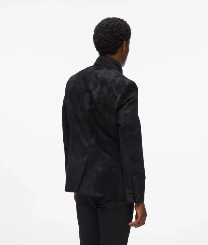 Blazer met hoge kraag