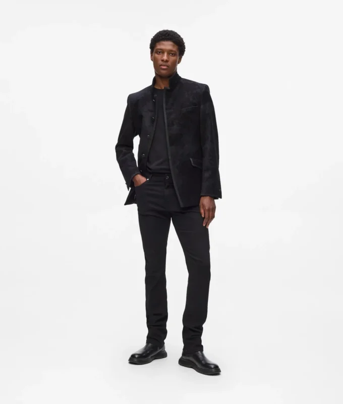Blazer met hoge kraag