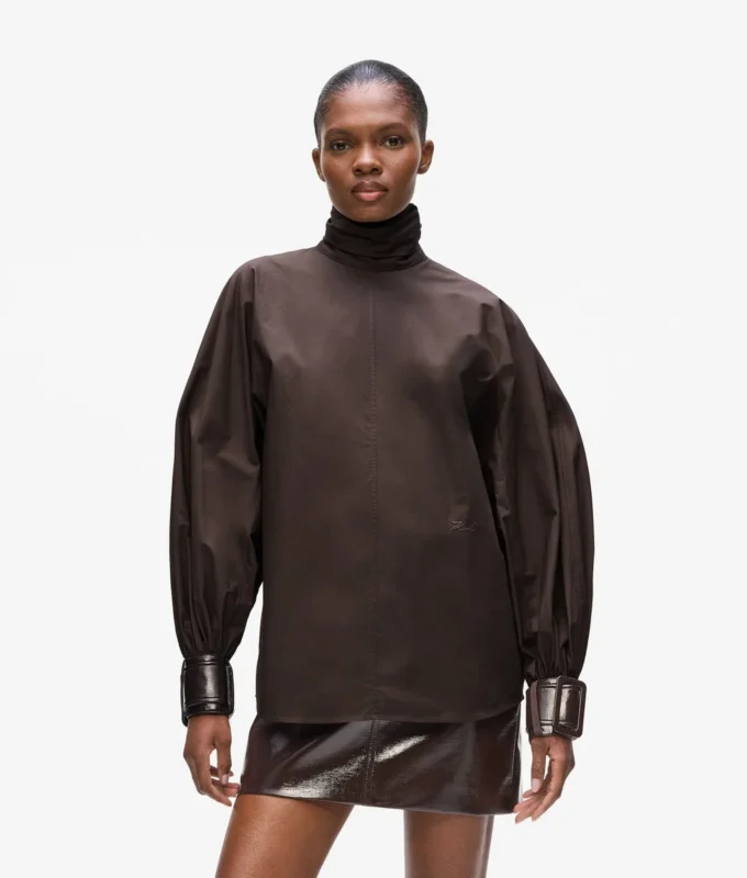 Blouse met ballonmouwen