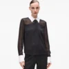 Blouse met strikdetail