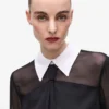 Blouse met strikdetail