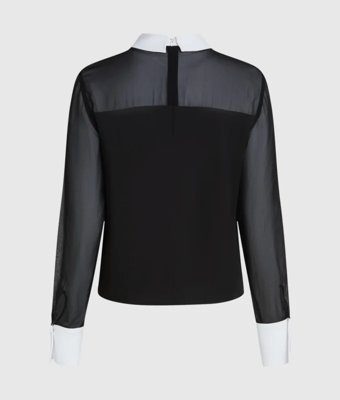 Blouse met strikdetail