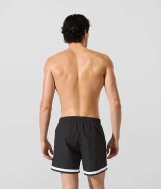 Boardshorts met contrasterende biezen