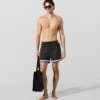 Boardshorts met contrasterende biezen