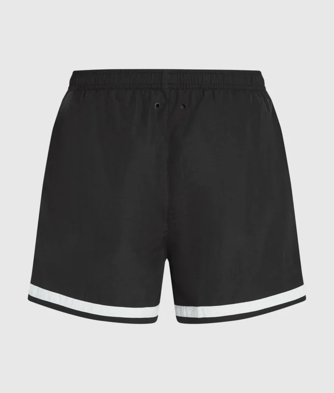Boardshorts met contrasterende biezen