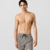 Boardshorts met dambordpatroon