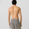 Boardshorts met dambordpatroon