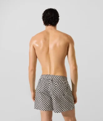 Boardshorts met dambordpatroon