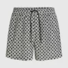 Boardshorts met dambordpatroon