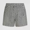 Boardshorts met dambordpatroon